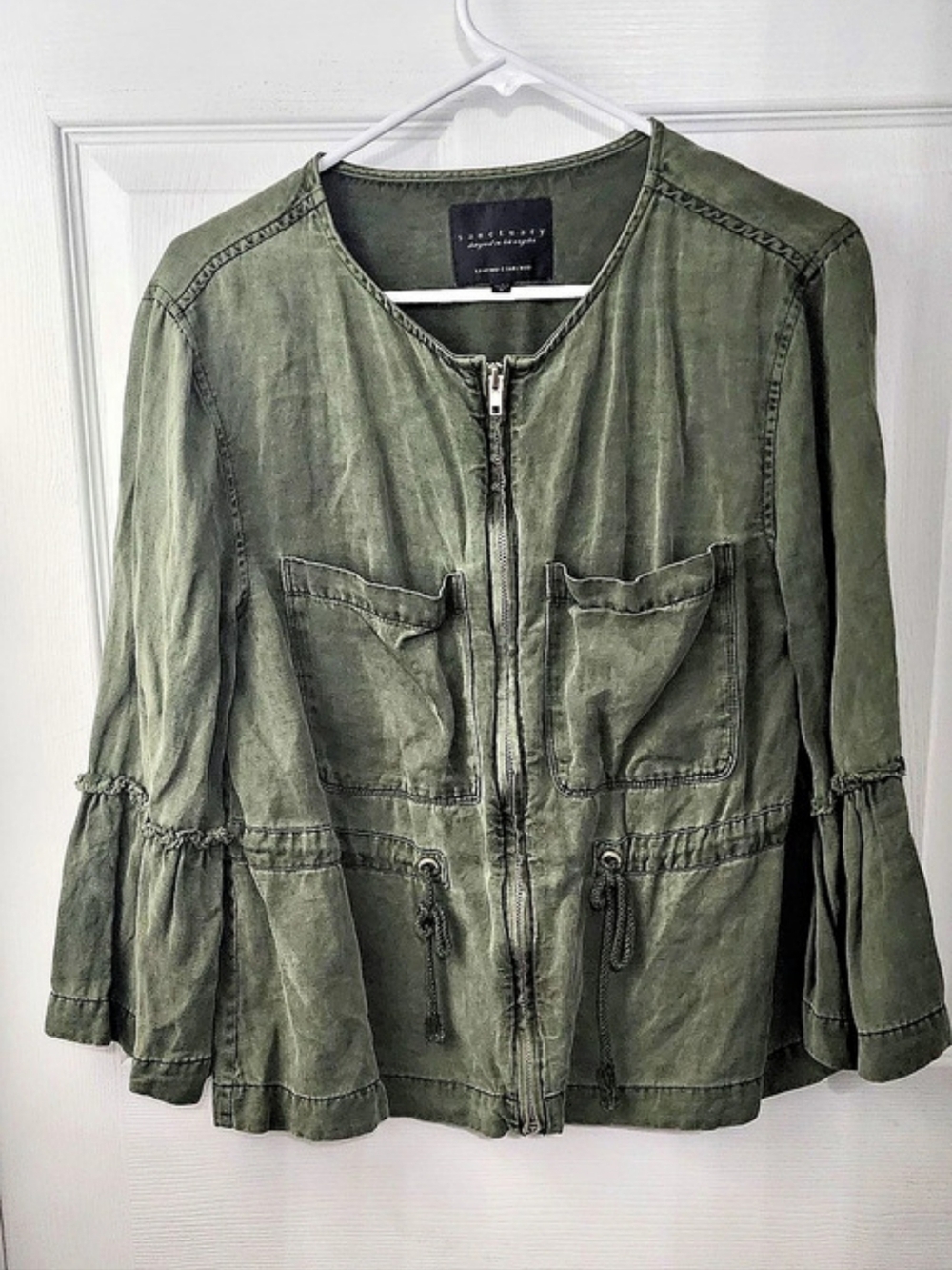 Sanctuary Women'Small Utility Jacket in Green Size Small